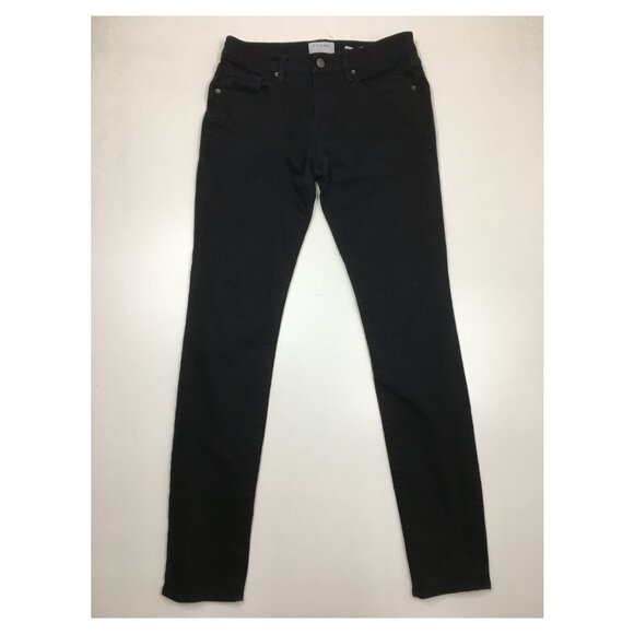 FRAME Denim L'Homme Black Wash 5 Pocket Logo Hardware Skinny Jeans - Picture 1 of 11